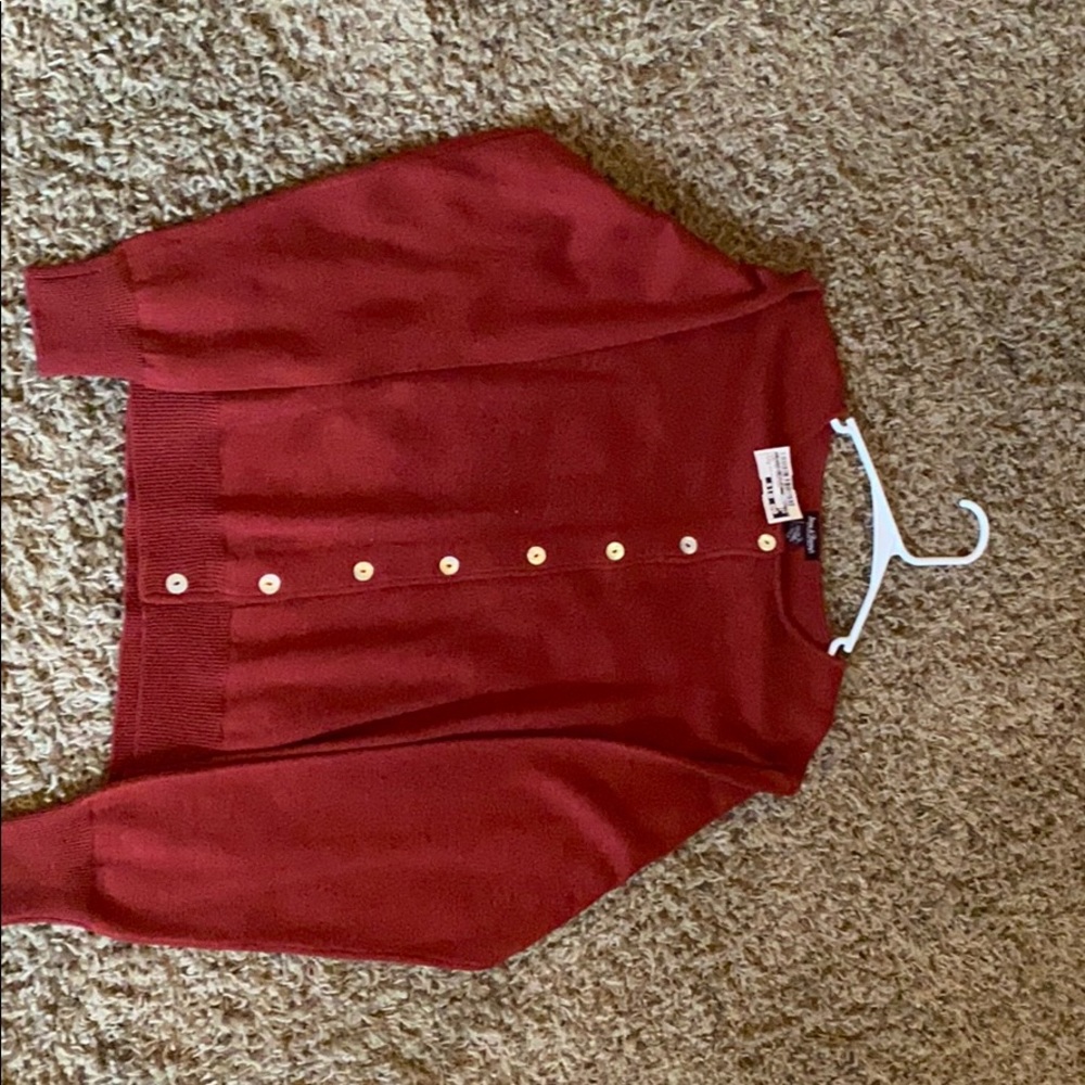 Button up woman’s long sleeve sweater